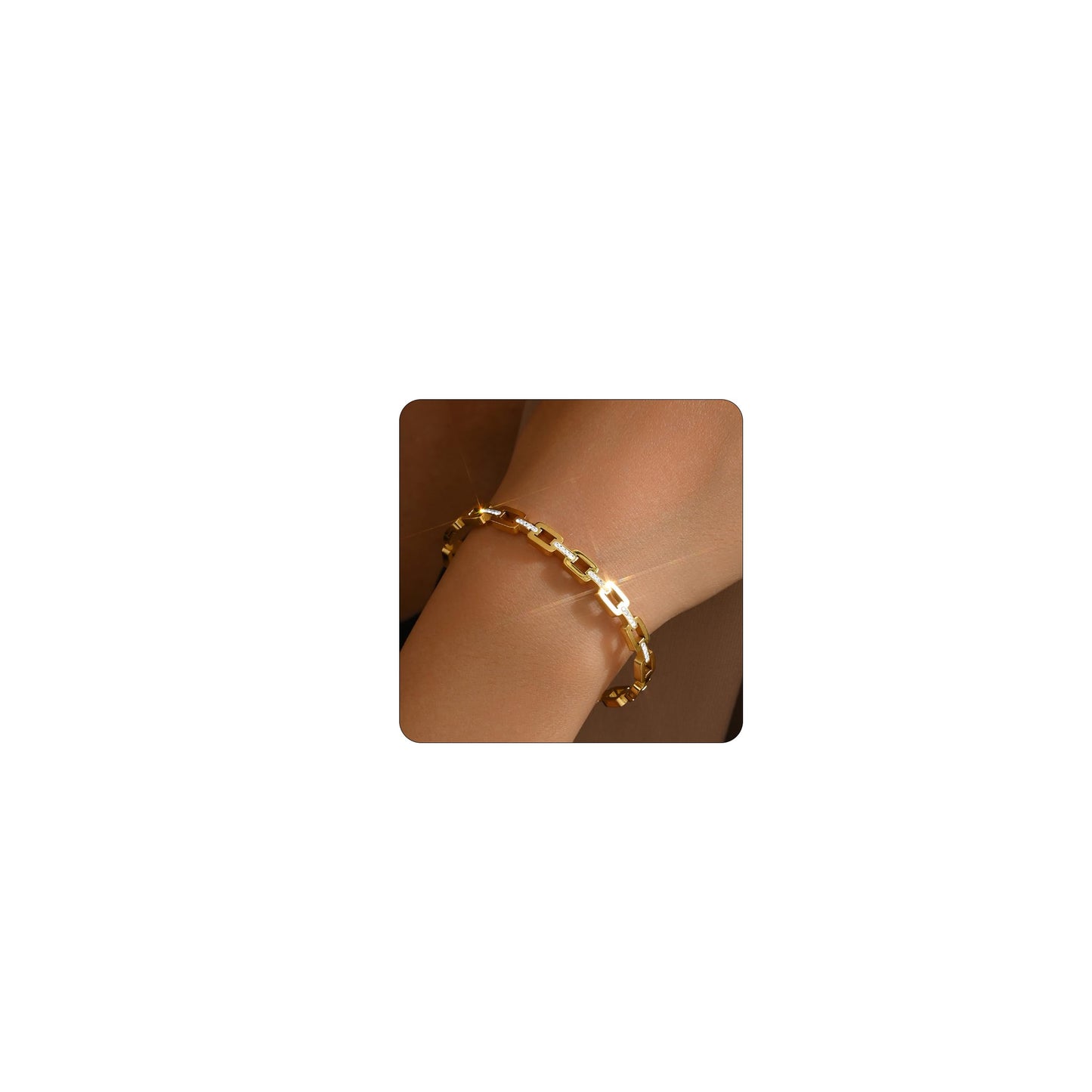Gold bracelet for Women 18K Gold Plated Bamboo Watch Band Star Labyrinth Bangle Bracelets Dainty Stainless Steel Jewelry Gifts