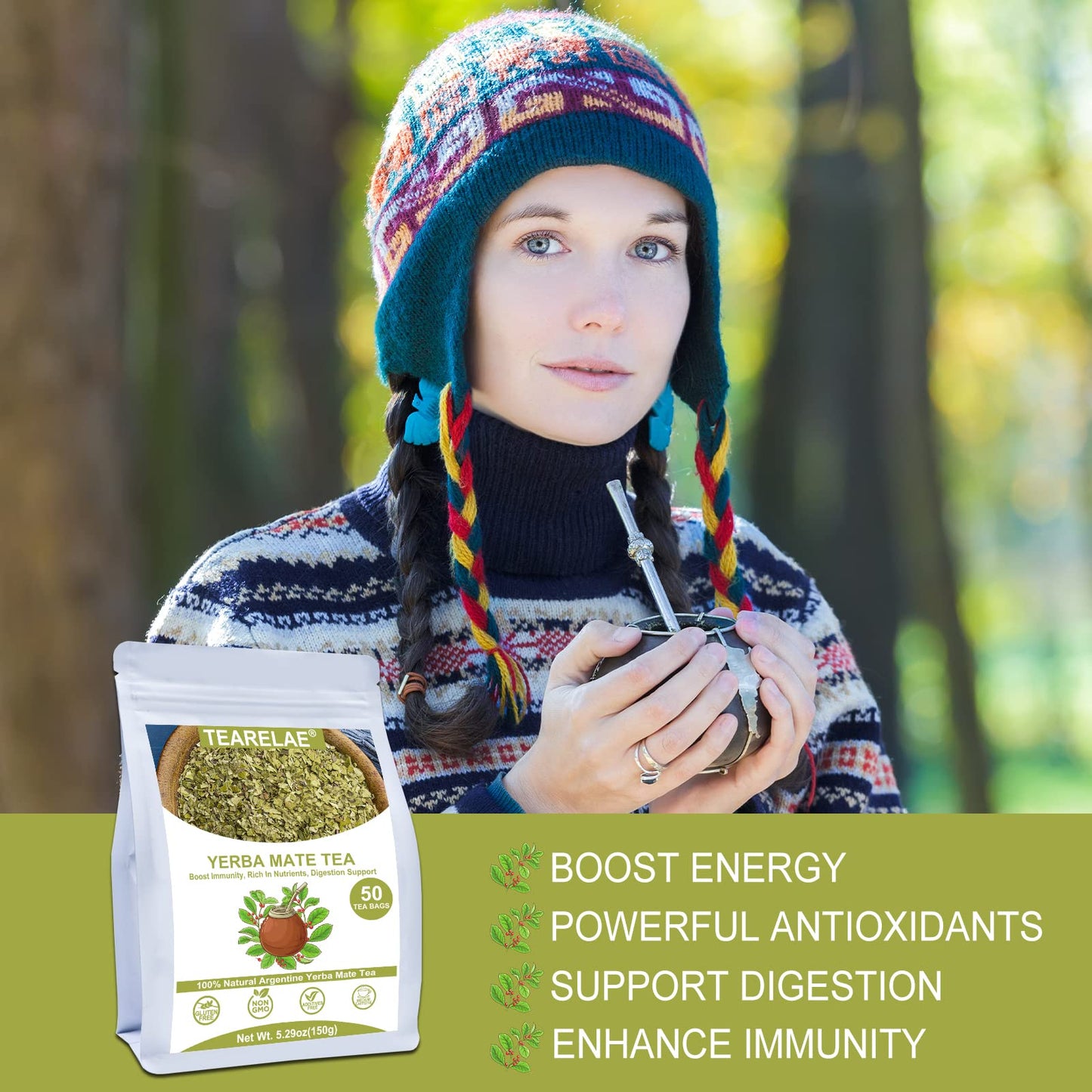 TEARELAE Blooming Tea Flowers - 12pcs Individually Sealed Flowering Tea Balls - Hand-Tied Natural Green Tea Leaves & Edible Flowers - Gifts For Tea Lovers